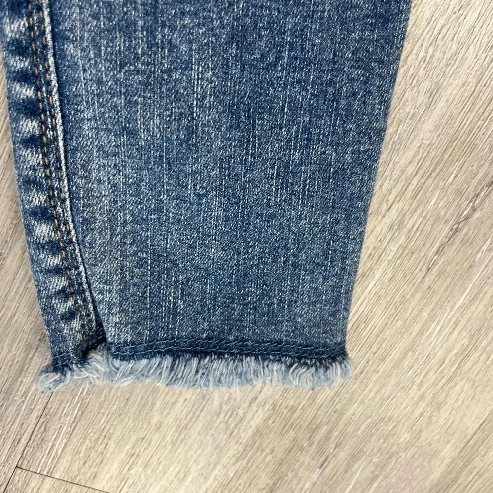 Gap Kids sz 10 Jegging Ankle High Rise Distressed Blue Jeans
